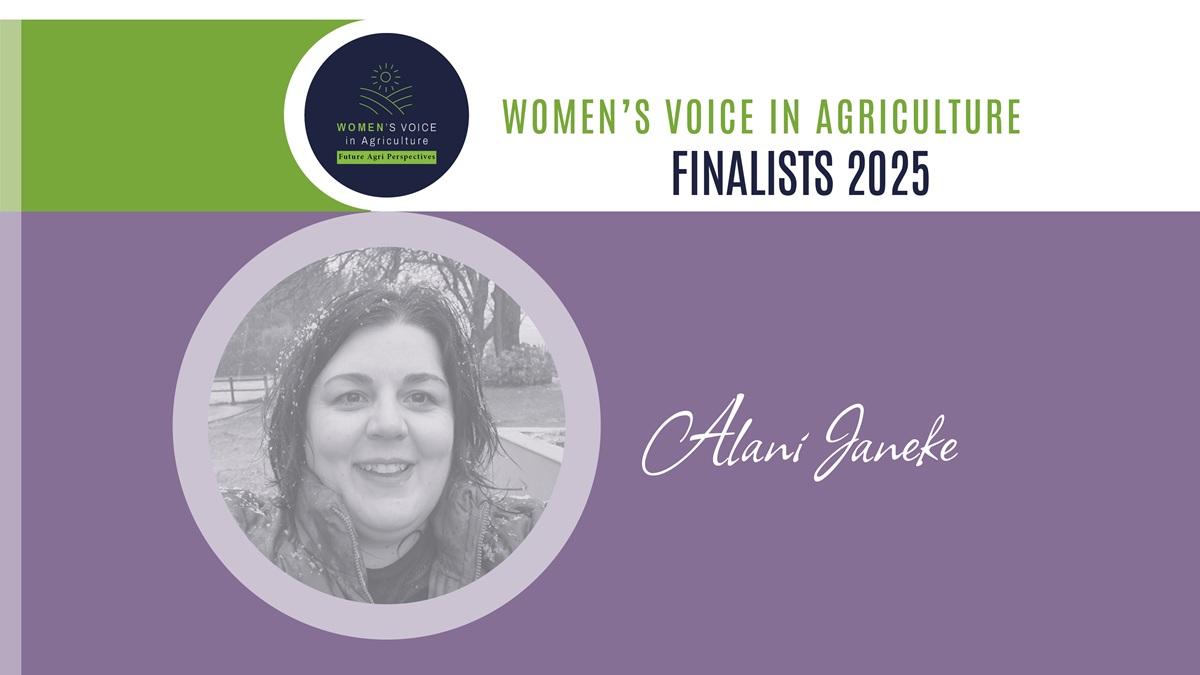 Women's Voice in Agriculture -  THIRD  2025 - Alani Janeke   